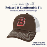 Brown University Sideline Trucker Hat One-Size (Cigar/White)