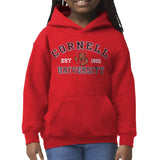 Cornell University Youth Hooded Sweatshirt (Red)