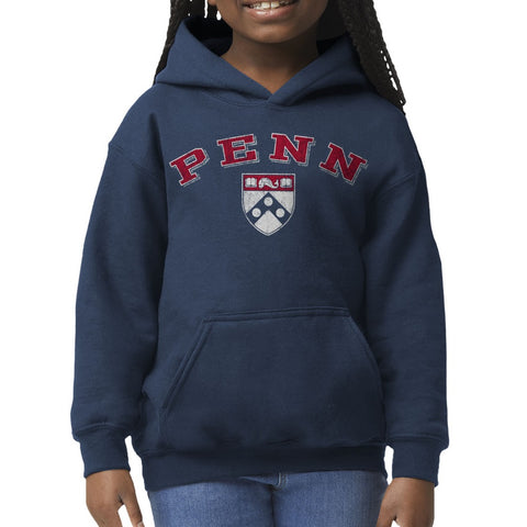 University of Pennsylvania Youth Hooded Sweatshirt (Navy)